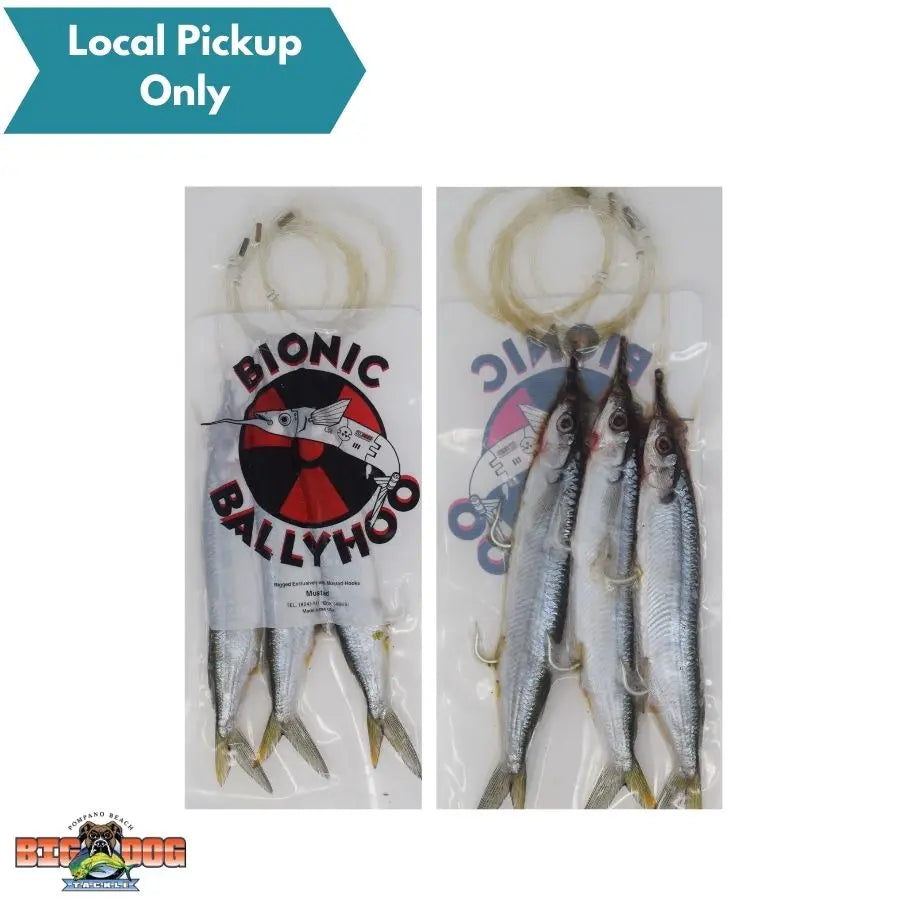 bionic fish hook BIONIC BAIT BALLYHOO MONO RIGGED DOUBLE HOOK 3 PACK