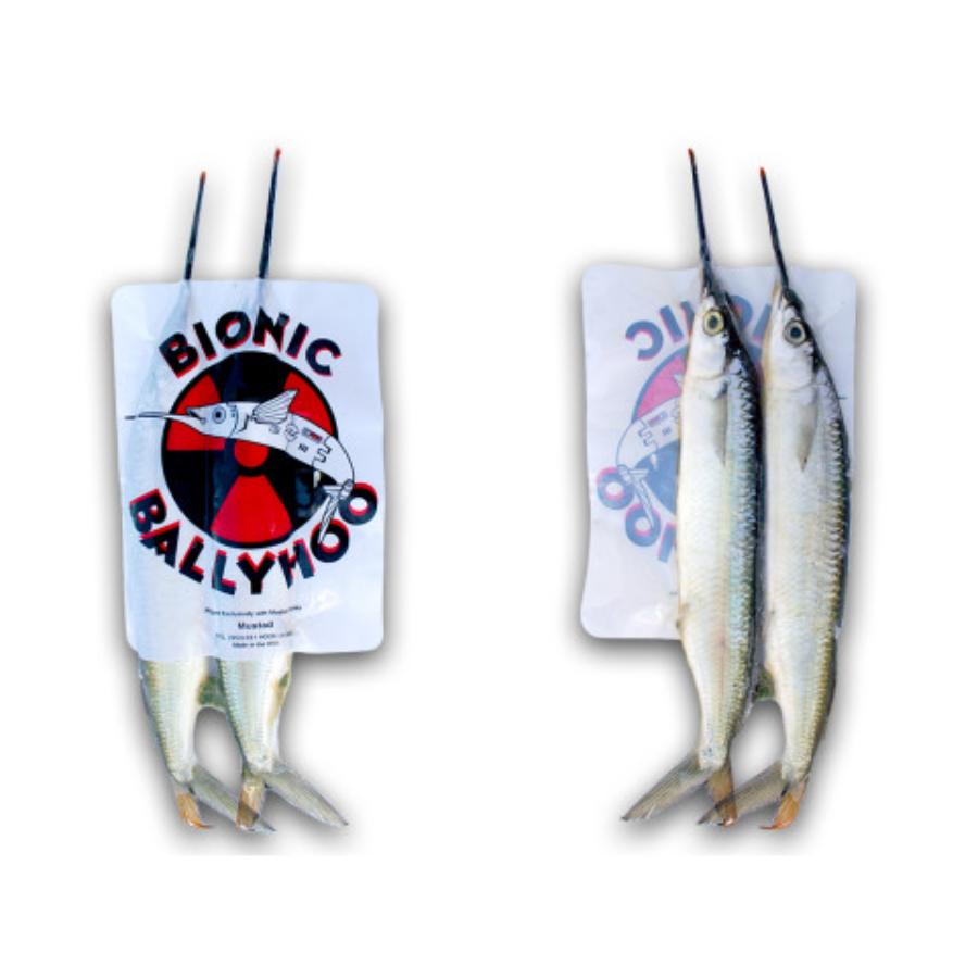 bionic fish lure BIONIC BAIT FROZEN UNRIGGED HORSE BALLYHOO 2 PACK