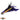 FLYING FISH RIGGED LURE FEATHER-PURPLE / BLACK-SMALL-
