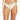 ROXY LOVE THE BAJA BIKINI BOTTOMS-TAPIOCA CRAZY HIBISCUS-XS-