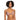 ROXY LOVE THE SURF KNOT PRINTED RIB BIKINI TOP-USTIC BROWN ANIMALIA DOTS-XS-