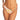 ROXY LOVE RIB HIGH LEG BIKINI BOTTOMS-TOASTED NUT BLOOM BOOGIE-XS-