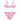 ROXY GIRL'S ALOHA SPIRIT BASIC BRALETTE BIKINI SET-