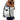 ALOHA PINSTRIPE DAY TRIPPER TOTE- WHITE/BLACK