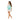 ALOHA TINY CHECK GO-TO TOTE BLUE LAGOON ON SANDSTONE
