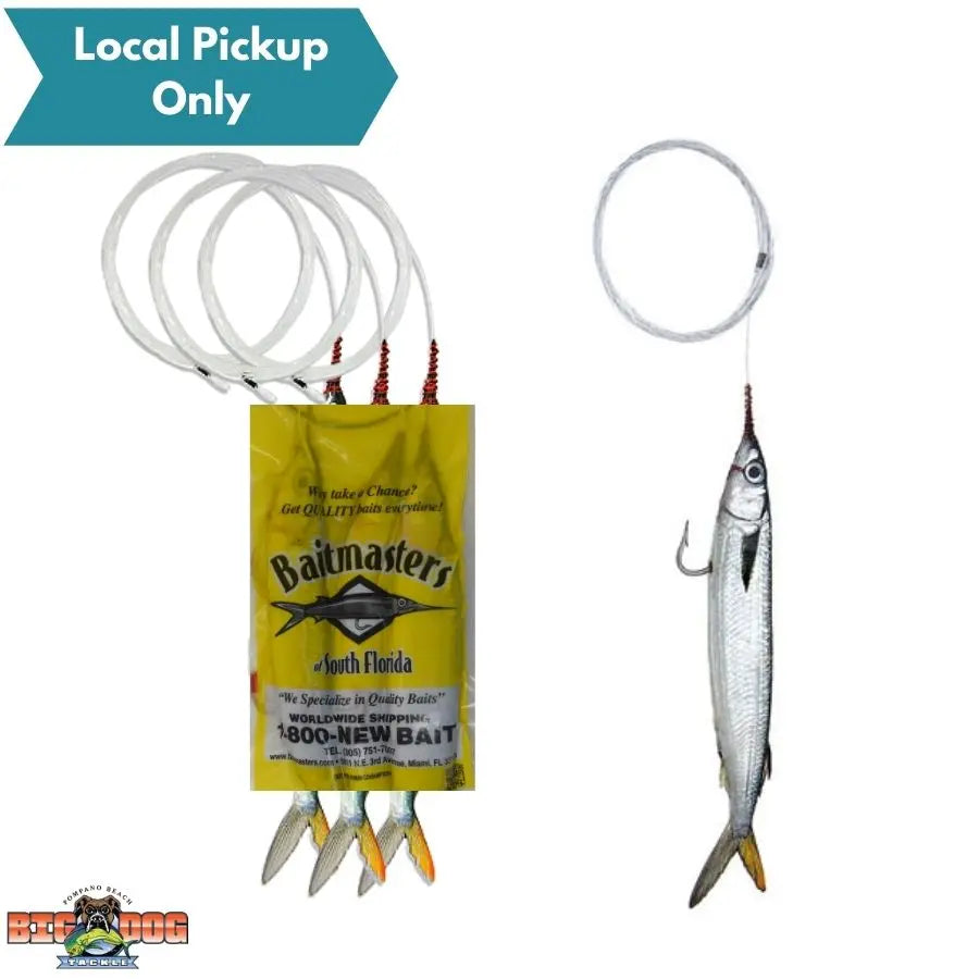 ballyhoo hooks with screw on weight Bulletproof Mono Rig Eye Catcher Lures No more missed hooksets due to short strikes Ballyhoo Trolling Rigs (2pk)