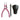 DANCO ADMIRAL ALUMINIUM 7.5" PLIERS-PINK FISH SCALE-