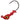 DOA C.A.L. LONG SHANK JIG HEADS-RED / GOLD EYE-1/16oz-