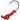 DOA C.A.L. LONG SHANK JIG HEADS-RED / GOLD EYE-1/16oz-