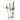DU-BRO HANG-M-HIGH CELING ROD RACK-WHITE/SILVER-8 ROD SET-