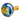 GOMEXUS TITANIUM POWER KNOB 38MM-FLAME X GOLD-