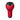 GOMEXUS TPE RUBBER POWER KNOB 27MM-BLACK / RED-
