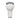 GOMEXUS TPE RUBBER POWER KNOB 27MM-WHITE / SILVER-