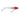MIRROLURE MIRROMULLET SURFACE WALKER LURE RED HEAD/SILVER