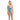 PELAGIC NAPLES REV ONE PEICE SWIMSUIT-BLUE