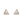 PURAVIDA GEMSTONE TRIANGLE STUD EARRINGS