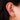 PURAVIDA OPEN HEART EAR CUFF EARRINGS