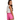 ROXY GIRL'S UNA MATTINA BEACH SHORTS-SHOCKING PINK