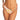 ROXY LOVE RIB HIGH LEG BIKINI BOTTOMS-TOASTED NUT BLOOM BOOGIE