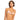 ROXY LOVE RIB THE SURF KNOT TRIANGLE BIKINI TOP-TOASTED NUT BLOOM BOOGIE