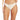 ROXY LOVE THE BAJA BIKINI BOTTOMS-TAPIOCA CRAZY HIBISCUS