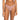 ROXY LOVE THE SUNSEEKER PRINTED RIB BIKINI BOTTOM-RUSTIC BROWN ANIMALIA DOTS