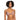 ROXY LOVE THE SURF KNOT PRINTED RIB BIKINI TOP-USTIC BROWN ANIMALIA DOTS