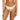 ROXY PRINTED BEACH CLASSICS CHEEKY BIKINI BOTTOMS-BRIGHT WHITE SUBTLY SALTY FLAT-XS-