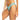 ROXY SOLID BEACH CLASSICS HIGH LEG CHEEKY BIKINI BOTTOMS