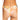 ROXY LOVE RIB HIGH LEG BIKINI BOTTOMS-TOASTED NUT BLOOM BOOGIE
