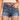 ROXY NEW SWELL DENIM SHORTS-MEDIUM BLUE