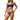 SCALES TRIPPY FISH AC BANDED BIKINI BOTTOM