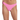 ROXY HAWAIIAN HEAT CHEEKY BIKINI BOTTOMS-SHOCKING PINK-S-