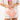 ALOHA PUAKENIKENI BUDS SMALL POUCH PINK ORANGE