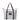 ALOHA PINSTRIPE DAY TRIPPER TOTE- WHITE/BLACK